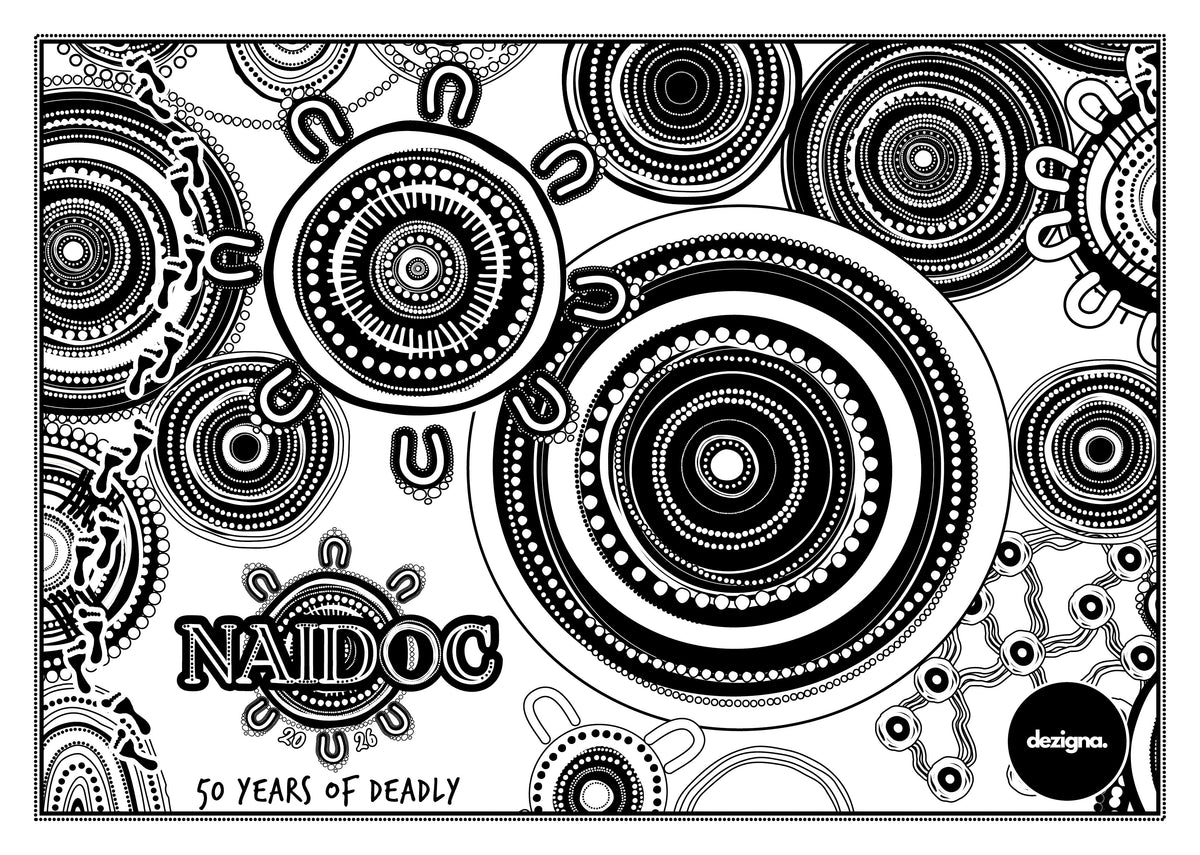 FREE DOWNLOAD - NAIDOC 2026 - A4 Colouring Sheet – Dezigna